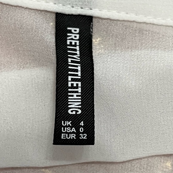 PRETTY LITTLE THING white mesh beach shirt - Picture 5 of 5